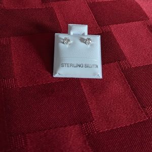 Dainty Natural White Topaz Earrings